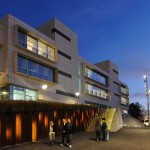Spitzer School at dusk