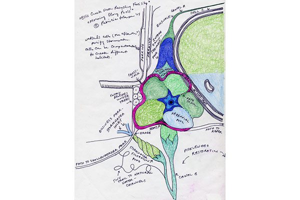 “Morning Glory Pools,” for Ellis Creek Water Recycling Facility, Petaluma, California, 2004.