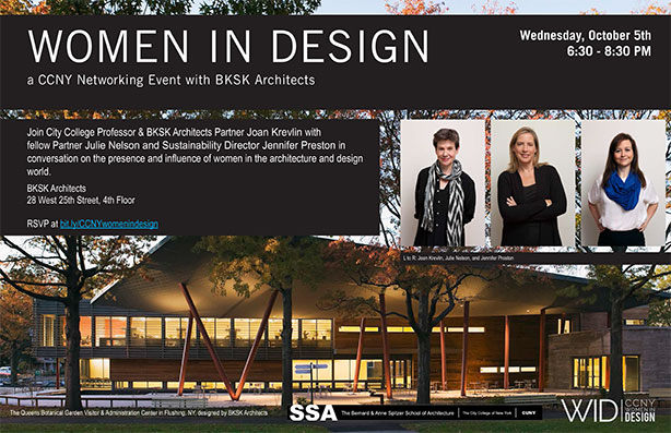 flyer: Women in Design event