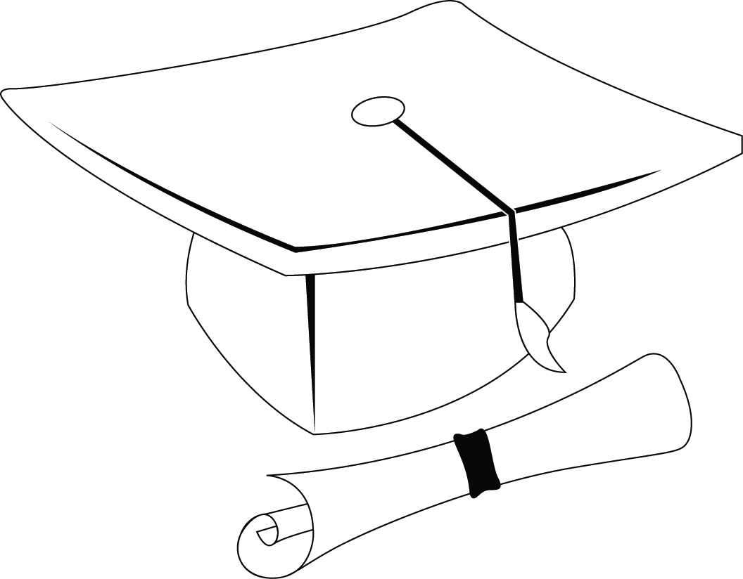 graduation cap and scroll