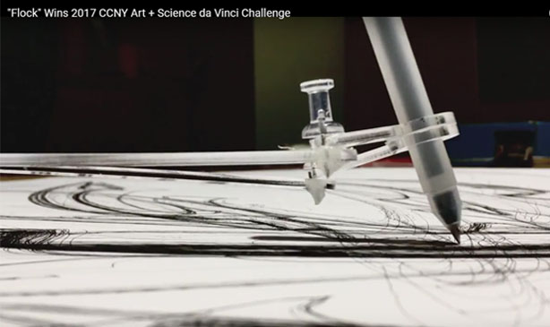 Flock Wins 2017 CCNY Art + Science da Vinci Challenge
