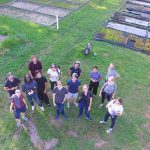 aerial group photo