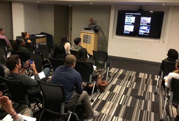 photo: M Arch presentation at CUNY Welcome Center