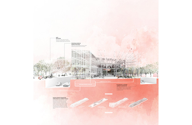 Unbuild the Wall ACROSS | CRUZAR competition section drawing