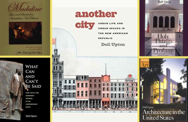 arrangement of book covers of Upton's works