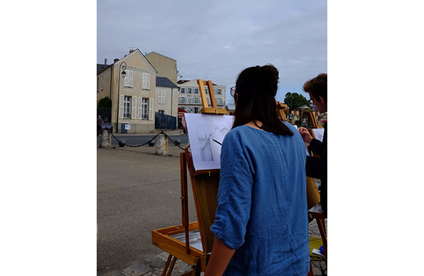 photo: painting street scene
