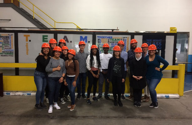 hardhat tour group photo