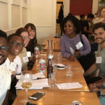 Photo of students at the graduate mixer