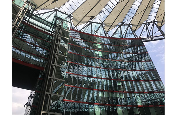 Sony center glass facade, Berlin