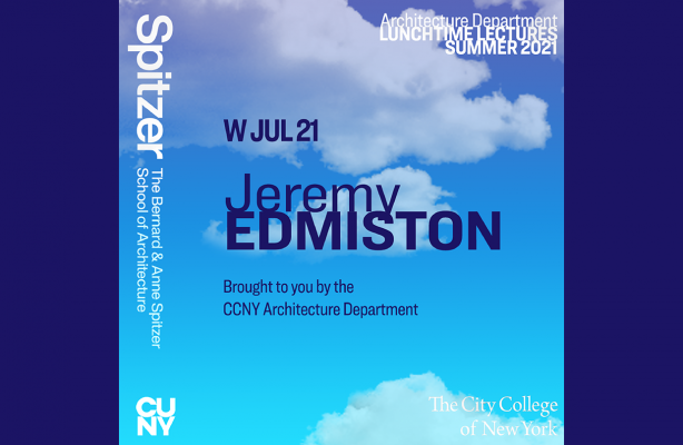 Announcement for Lunchtime Lecture with Jeremy Edmiston