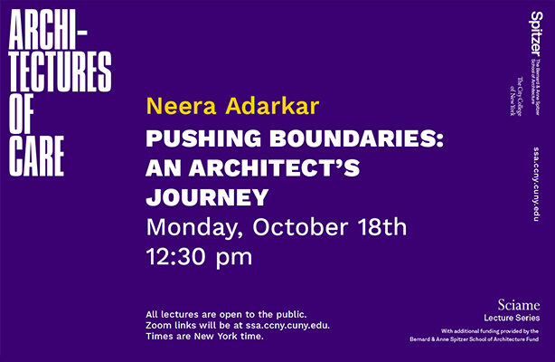 Neera Adarkar Sciame Lecture Graphic