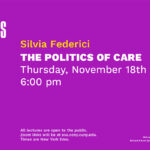 Silvia Federici Sciame Lecture Graphic