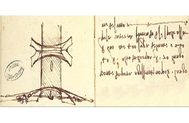 The Galata Bridge Sketch Appears In One Of Leonardo's Notebooks In A Royal Library In France. (lnstitut De France)