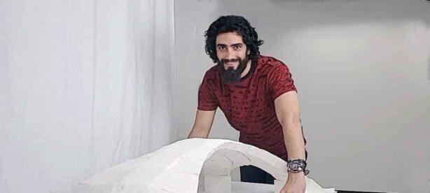 Photo: Mohammed Bolhassani with Da Vinci Bridge
