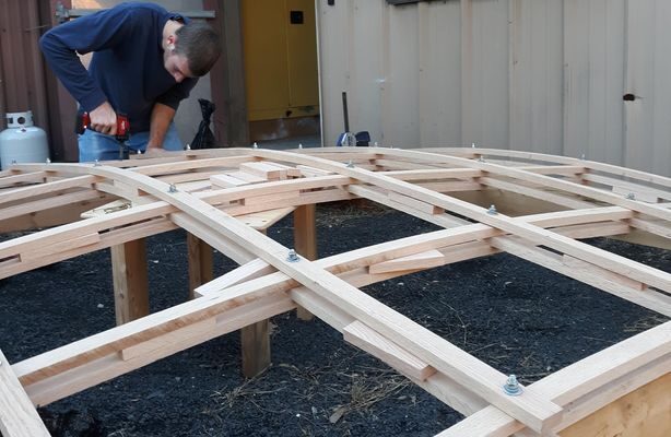 Gridshell Model Fabrication 614w