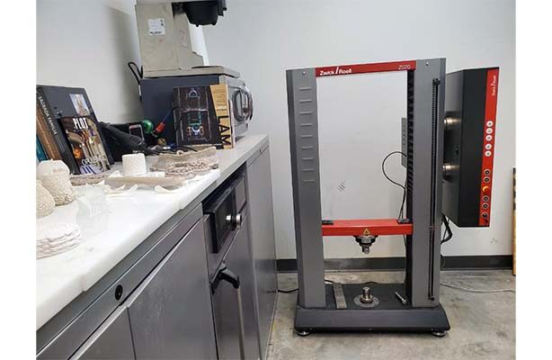 Interior view of the ABC Lab at the sustainable Spitzer School of Architecture, featuring the equipment.