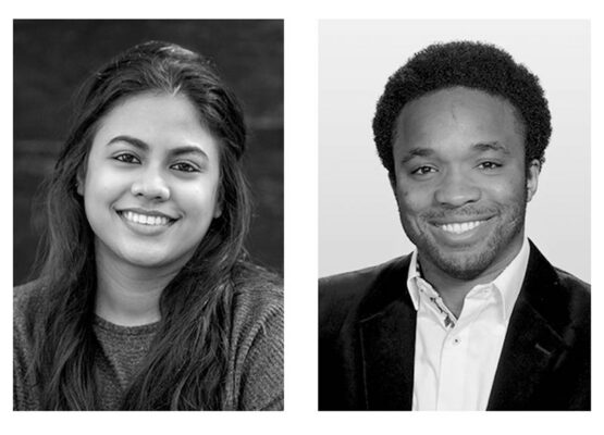 Headshot of Rujuta Naringrekar on the left and Matthew Mbamelu on the right.