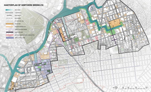 map of North Brooklyn