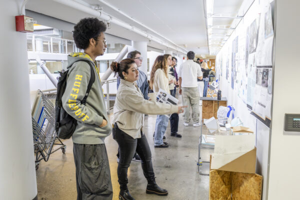Spitzer School of Architecture, Students presenting work during the final review