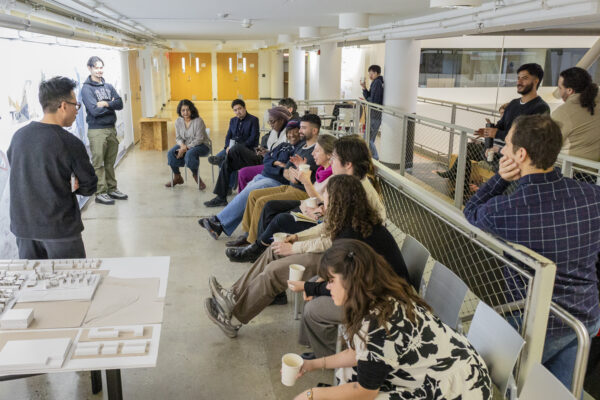 Spitzer School of Architecture, Students presenting work during the final review
