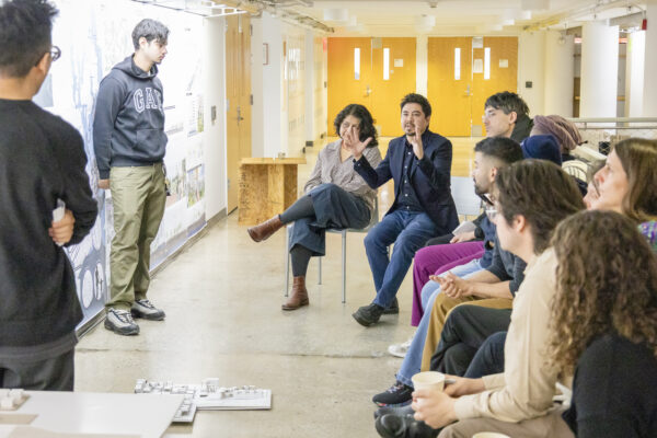 Spitzer School of Architecture, Students presenting work during the final review