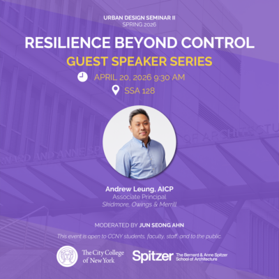 Urban Studies Guest Speaker Series: Resilience Beyond Control